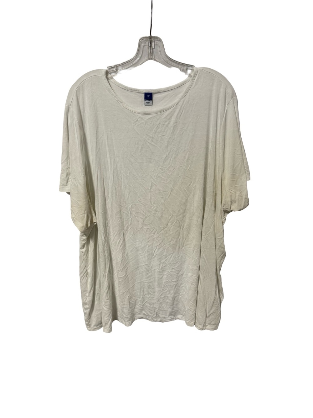 Old Navy Luxe Short Sleeve Tee in Cream